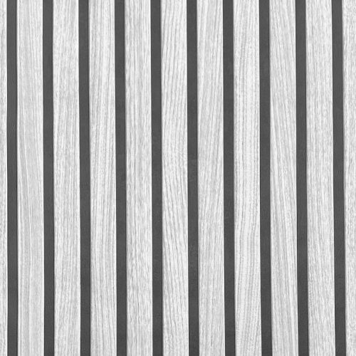 Wallpaper 3D slats, wood-like panel, black-gray