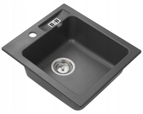  Moderno Martha single bowl granite sink, shades of grey