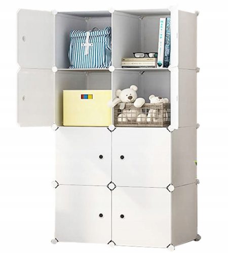  MAXXLLC Wardrobe 74 x 140 x 47 cm white