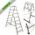 KADAX ladder 3.66 m aluminum 2 x 8 up to 125 kg