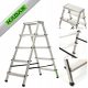 KADAX ladder 3.02 m aluminum 1 x 5 to 125 kg