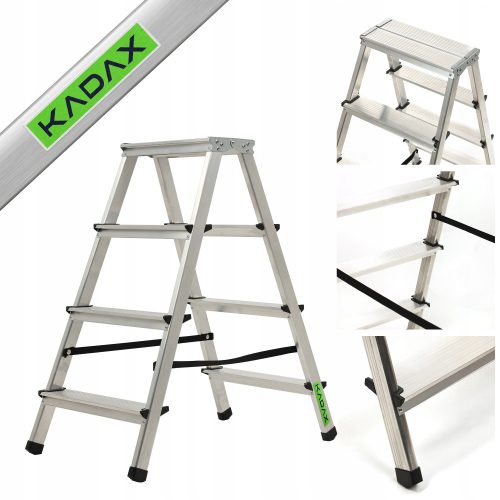 KADAX ladder 2.81 m aluminum 1 x 4 up to 125 kg