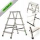 KADAX ladder 2.81 m aluminum 1 x 4 up to 125 kg
