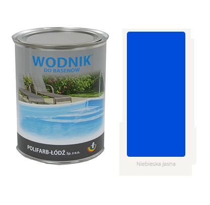 AQUARIUM Chlorinated rubber paint for swimming pools 5L LIGHT BLUE Polifarb Łódź