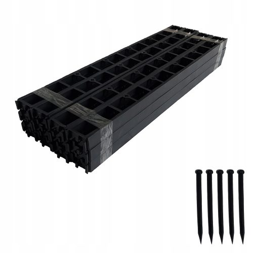 Edgings for the garden - Garden-technic garden edging black 4.5 cm x 20 m