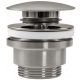  KLIK-CLACK washbasin plug made of brushed NICKEL Rea