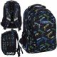  Head school backpack with multiple compartments, black, multicolored, 20 years