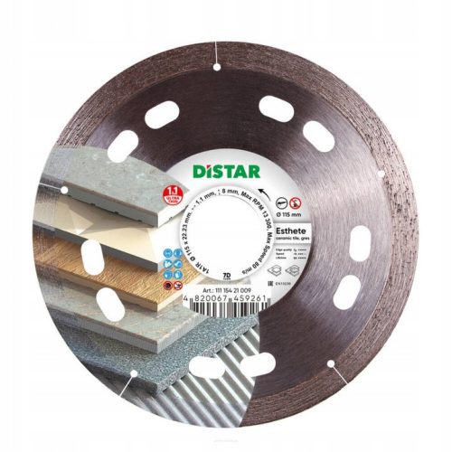  Diamond disc for cutting ceramic tiles Distar Esthete 115 mm