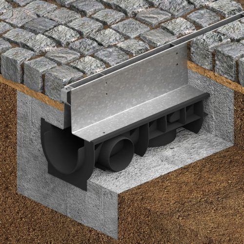 Slot drainage PP A15, galvanized slot drainage!