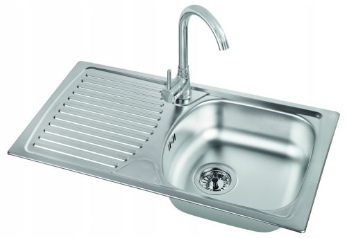 Alveus Basic single-bowl sink, stainless steel