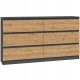  TopEshop Malwa chest of drawers 138 x 40 x 75cm anthracite matt
