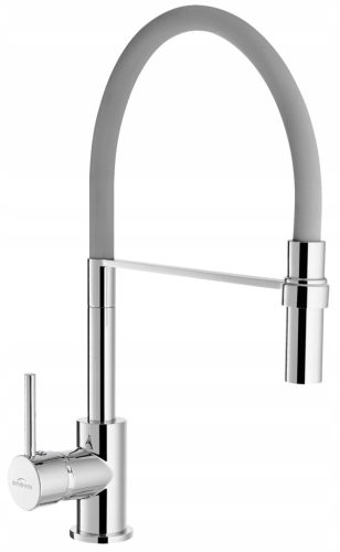 Invena KAMELEON floor-standing kitchen faucet, grey