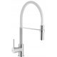 Invena Kameleon white stand kitchen faucet