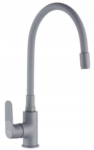 Invena JOGA PLUS floor-standing kitchen faucet, grey