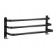 Bathroom Hangers LOFT BATHROOM WALL HANGER FOR TOWELS, BLACK