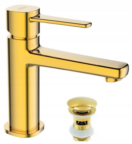 Invena GLAMOUR golden stand-up washbasin mixer