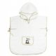  Children's bamboo poncho panda 92/98 Ecru