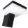  Black Masterled garden wall light with integrated 7.5W LED source