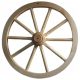  WOODEN WHEEL 70 CM DECORATION