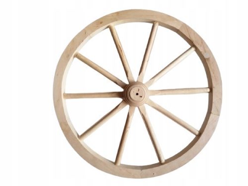  WOODEN WHEEL, DECORATION, DIAMETER 60 CM
