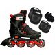  PATINS EN LIGNE RÉGLABLES + PROTECTEURS 30-33