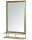 Bathroom mirror Skandi.pl Wall mirror, rectangular, metal frame, 330 x 580 mm