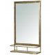 Bathroom mirror Skandi.pl Wall mirror, rectangular, metal frame, 330 x 580 mm