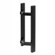 Handmade door handle 46 cm black