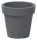  Prosperplast flowerpot, 49 cm x 49 x 45.5 cm, diameter 49 cm, plastic in grey and silver