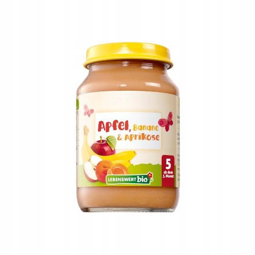  Lebenswert BIO apple banana apricot for children 190g