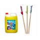 Soap bubble liquid 5 liters, 3 sticks, sticks