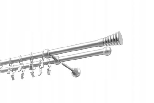 Ready-made curtain rods Double curtain rod 19 mm + 19 mm 360 cm