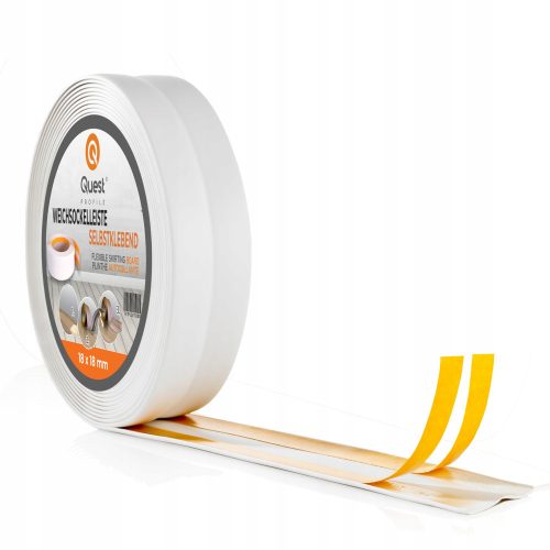 Questprofile PVC strips 30 x 30, length 500 cm, white