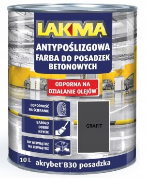 Lakma acrylic paint for concrete 10 l GRAPHITE matt