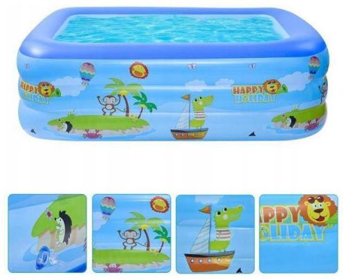 BestHurt rectangular inflatable pool 140 x 90 cm