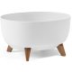  Flowerpot Lamela 43 cm x 34 x 23 cm Diameter 43 cm Plastic white