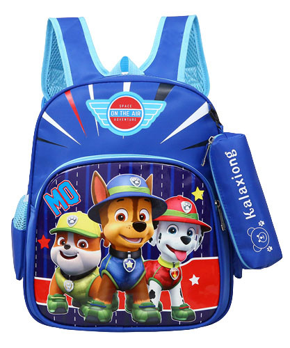 Paw Patrol Themed School Backpack with Detachable Pencil Case