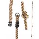 Playground climbing rope with 3 knots KBT 25 mm