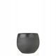  Edelman flowerpot 20 cm x 20 x 18 cm ceramic in the colors gray and silver