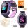  Smartwatch GPS-Locator Kinder-Smartwatch Q19 in Lilatönen