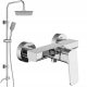 Kuchinox Limo surface-mounted shower set + KVADRO series surface-mounted shower set KV-BN-CH