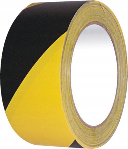 SELF-ADHESIVE WARNING TAPE, YELLOW AND BLACK, OHS