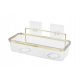 Bathroom Shelves 1-Tier Gold Bathroom Shelf