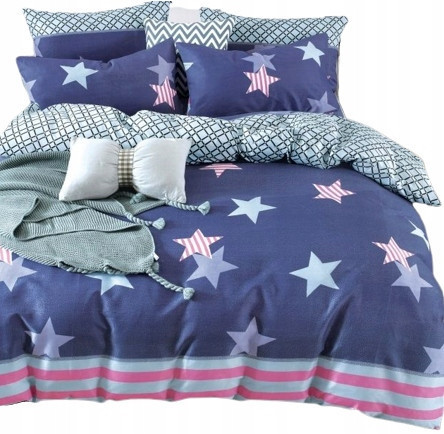  Linge de lit écorce 160x200 motif boomerang