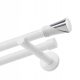  Double curtain rod 19+19 mm 200 cm white without frogs