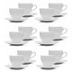 Cup and saucer for coffee and tea Lubiana Paula porcelain cup, 200 ml