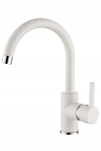 Moderno Roma white stand kitchen faucet