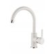 Moderno Roma white stand kitchen faucet