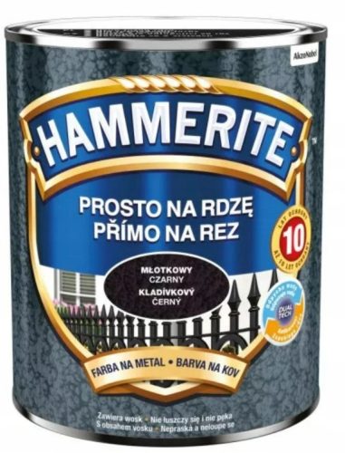  Hammerite Metallfarbe 5093258 Hammerschwarz 2,5 l