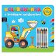  Coloring book with wax crayons Fun games for toddlers Blue book Collective work